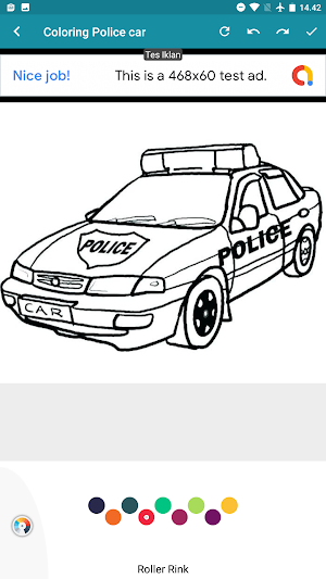 Patrol Police Car Coloring Screenshot 1