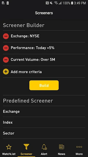 NYSE Live Stock Market Screenshot 2