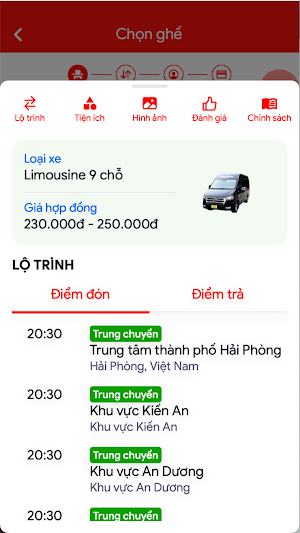 Hoàng Phương Limousine Screenshot 3
