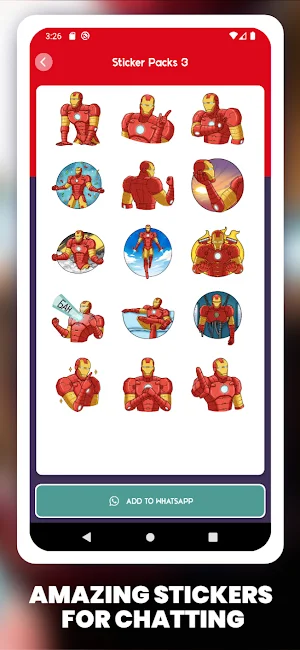 Iron Superhero Man Stickers Screenshot 3
