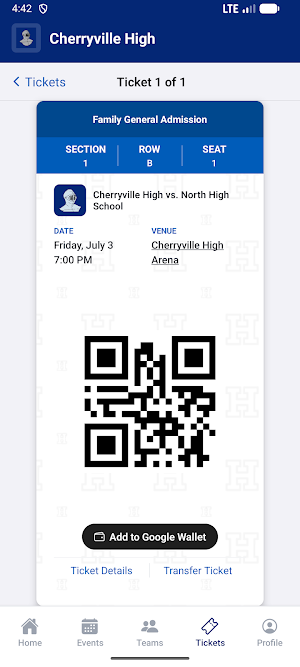 Cherryville High Athletics Screenshot 2