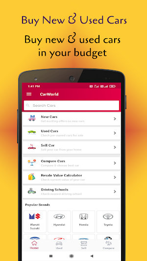 CarWorld: New & Used Cars, Check Prices Screenshot 0
