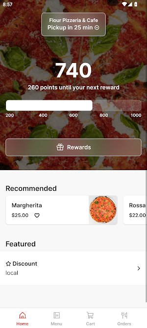 Flour Pizzeria & Cafe Screenshot 0