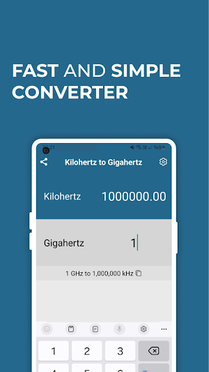 Kilohertz to Gigahertz Convert Screenshot 0