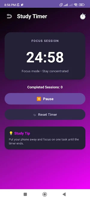 Study Sprint Screenshot 2