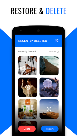Deleted video recovery: Photos, Data recovery Screenshot 1