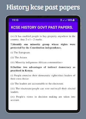 History Kcse past papers. Screenshot 2
