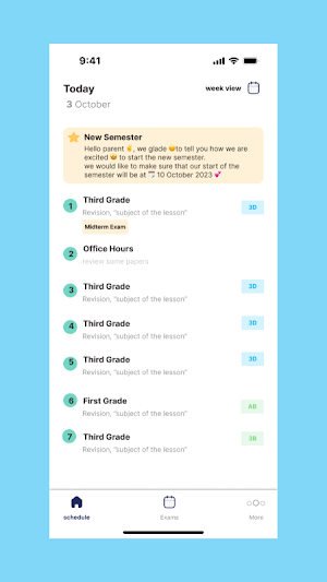 Teacher portal Screenshot 3