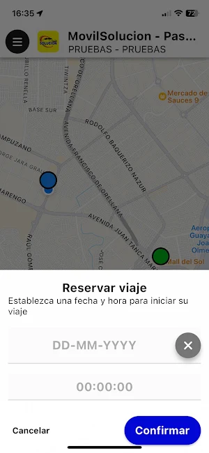 MovilSolucion - Pasajero Screenshot 2
