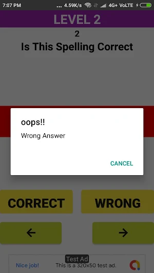 English Spelling Quiz Offline Screenshot 3