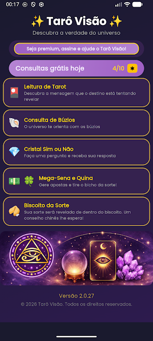 Tarô Visão Tarot Profissional Screenshot 1