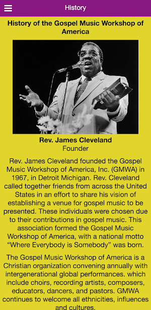 Gospel Music Workshop of Am. Screenshot 2