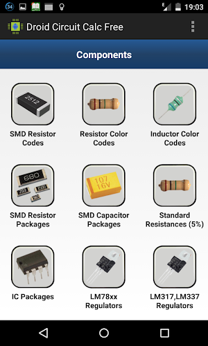 Droid Circuit Calc Free Screenshot 3