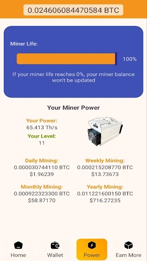 Avallon Miner - Bitcoin Mining Screenshot 1