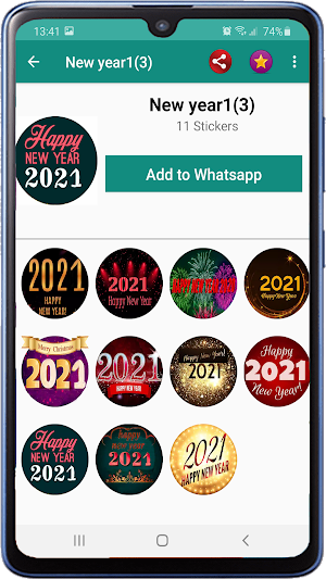 Happy New year 2021 Stickers For WAStickerApps Screenshot 1