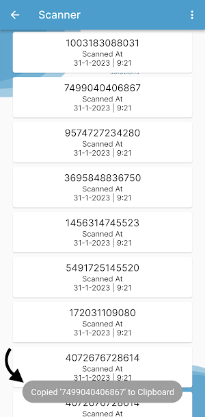 Barcode scanner Screenshot 0