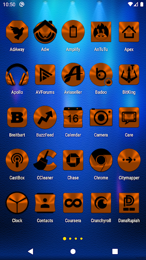 Orange and Black Icon Pack Screenshot 1