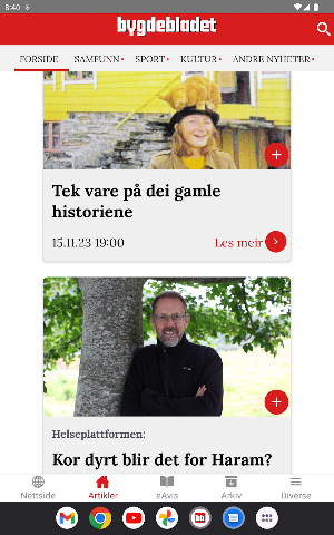 Bygdebladet.com Screenshot 2