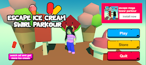 obby ice cream swirl cute girl Screenshot 1