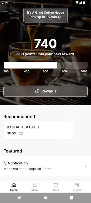It's a Grind Coffee House Screenshot 0