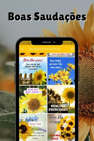 Good morning love sunflowers Screenshot 3