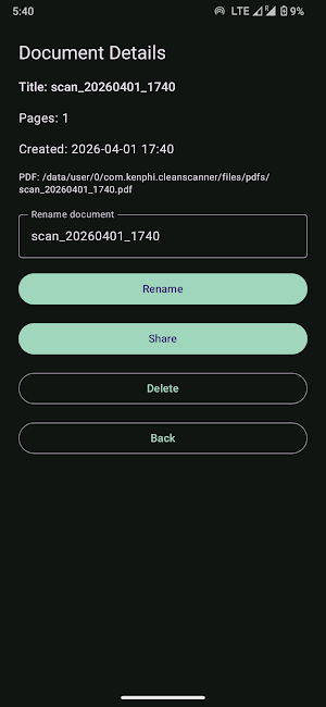 Clean Scanner - PDF Scan& Send Screenshot 2