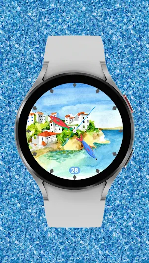 Seaside Village Watch Face Screenshot 3