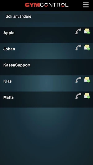 Gym Control Personalapp Screenshot 1
