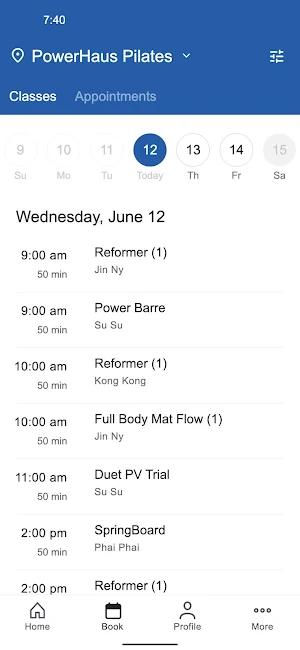 PowerHaus Pilates Screenshot 1