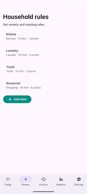 Chore Circle Screenshot 1