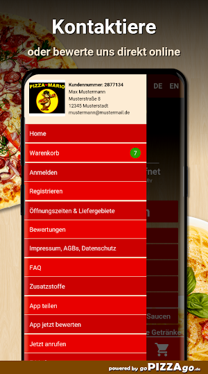 Pizzeria Mario Hemer Screenshot 2