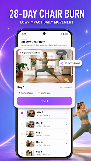 Glow Burn - Women Home Workout Screenshot 2
