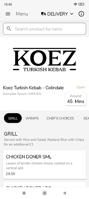 Koez Turkish Kebab - Colindale Screenshot 0