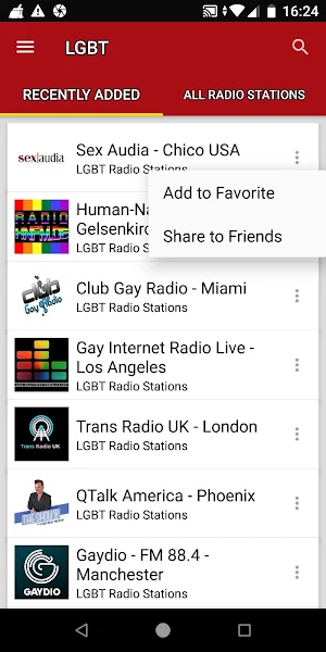LGBT Radio Stations Screenshot 1