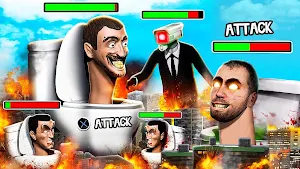 Hunt Skibydi Toilet Attack 3D Screenshot 3