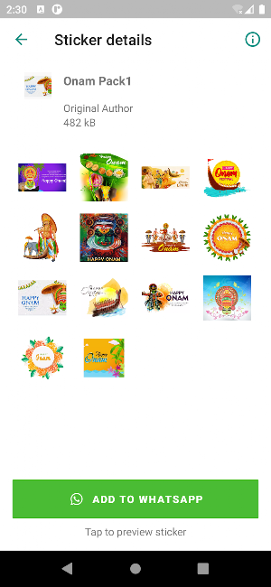Onam Stickers Pro Screenshot 1