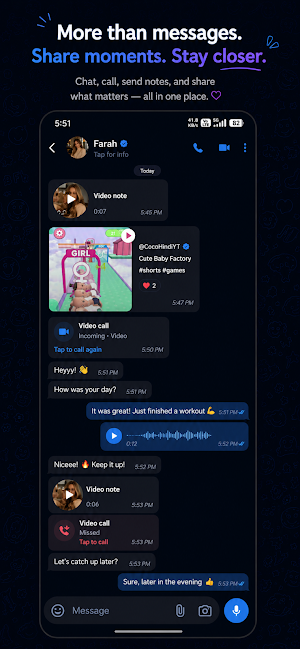 Ziro: HD video calls and chats Screenshot 1