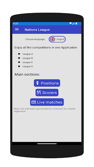 Nations League Live Screenshot 2