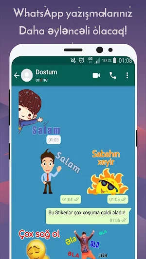 Azerbaijan Stickers for WhatsApp - WAStickerApps Screenshot 2