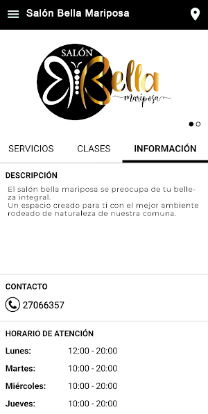 Salón Bella Mariposa Screenshot 2