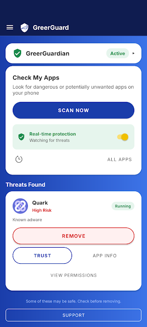GreerGuard Phone – Anti-Popup Screenshot 3