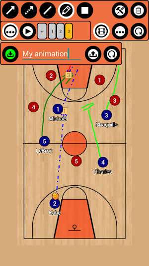 Basketball Tactic Board Screenshot 1
