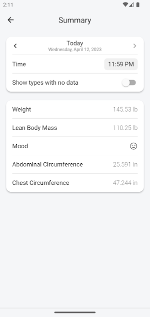 OmniLog: Weight & Body Tracker Screenshot 3