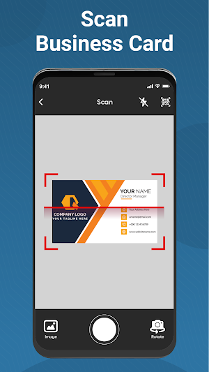 Business Card Scanner App Screenshot 0