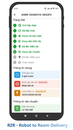 R2R - Robot to Room Delivery Screenshot 1