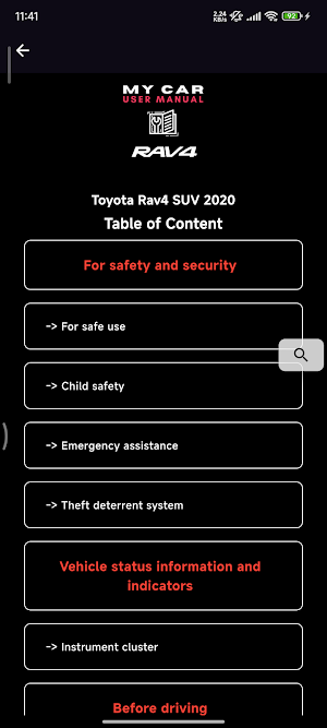 Toyota RAV4 User Manual & Logs Screenshot 3