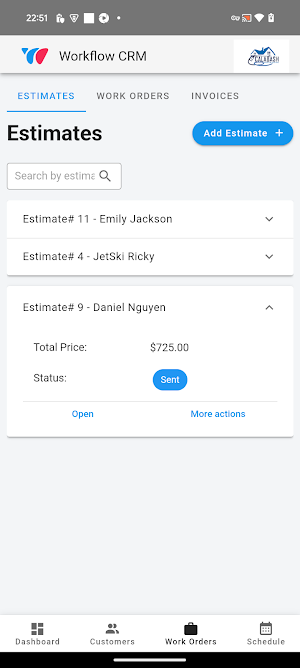 Workflow CRM Screenshot 2