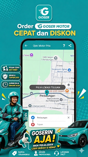 Goser - Transportasi & Food Screenshot 1