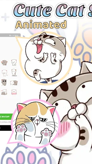 WASticker - Cute Cat Animated Screenshot 3