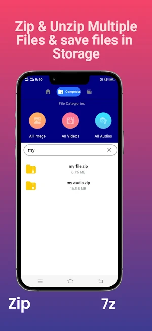 Zip Extractor -Zip, Unzip, 7z Screenshot 2